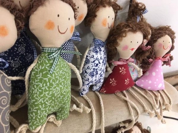 textilné hračky bábiky